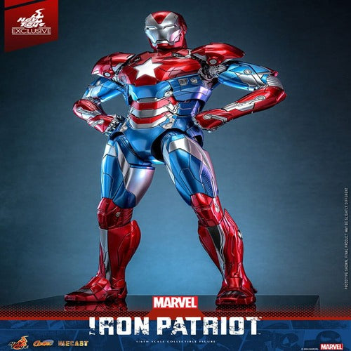 Marvel figurine Comic Masterpiece Diecast 1/6 Iron Patriot Hot Toys Exclusive 32 cm