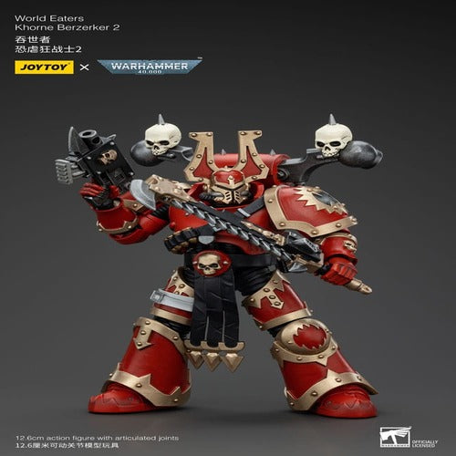 Warhammer 40k figurine 1/18 World Eaters Khorne Berzerker 2 13 cm
