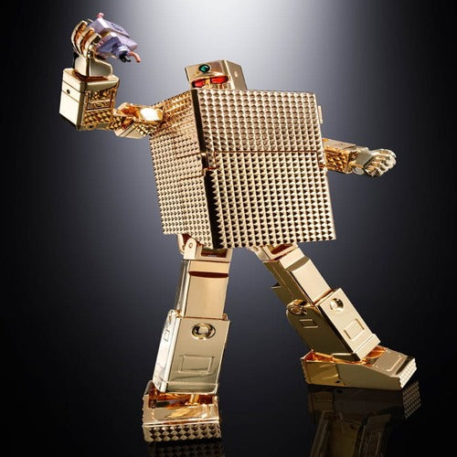 Golden Warrior Gold Lightan figurine Diecast Soul of Chogokin GX-32SP Gold Lightan 50th Anniversary Ver. 13 cm