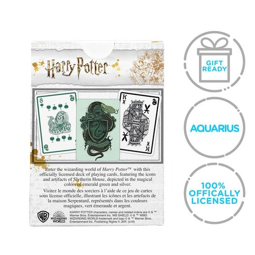 Harry Potter jeu de cartes à jouer Serpentard