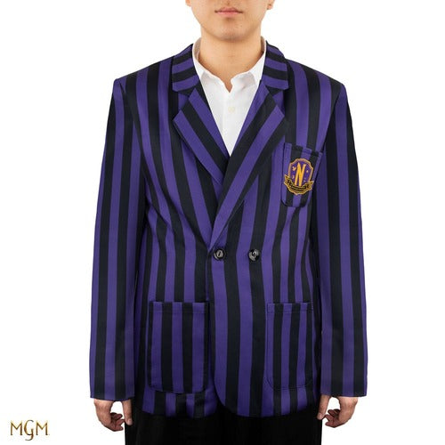 Wednesday veste Nevermore Academy Purple Striped Blazer (L)