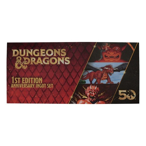 Dungeons & Dragons Metallbarren 3er-Set 50th Anniversary 1st Edition Book Cover