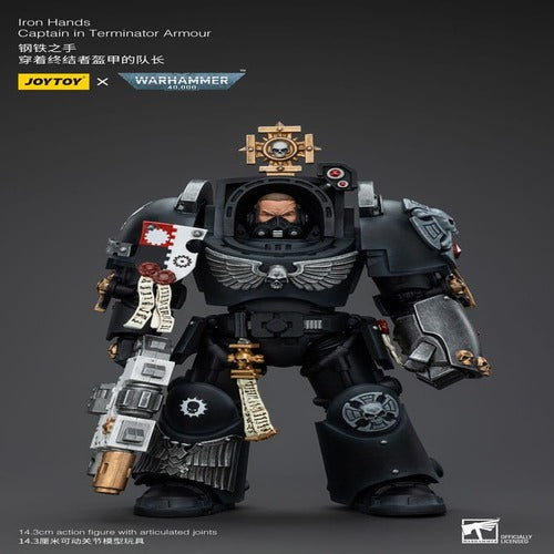 Warhammer 40k figurine 1/18 Iron Hands Captain in Terminator Armour 14 cm