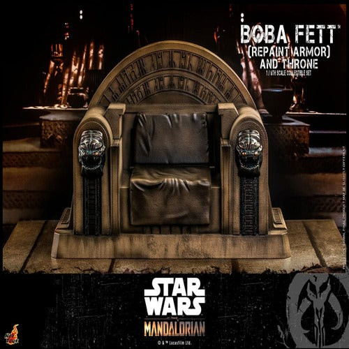 Star Wars: The Mandalorian figurine 1/6 Boba Fett Repaint Armor and Throne Special Edition 30 cm
