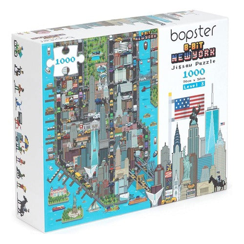 8-Bit Pixel Puzzle New York Level 3 1000 Pièces