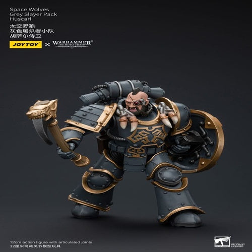 Warhammer The Horus Heresy Actionfigur 1/18 Space Wolves Grey Slayer Pack Huscarl 12 cm