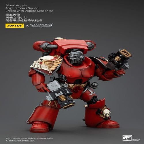 Warhammer The Horus Heresy figurine 1/18 Blood Angels Angel's Tears SquadErelim with Volkite Serpentas 12 cm