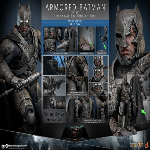 Batman v Superman: Dawn of Justice Movie Masterpiece Actionfigur 1/6 Armored Batman 2.0 (Deluxe Version) 33 cm