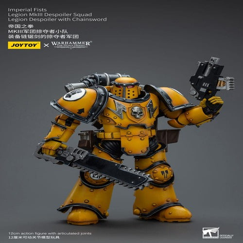 Warhammer The Horus Heresy figurine 1/18 Imperial Fists Legion MkIII Despoiler Squad Legion Despoiler with Chainsword 12 cm