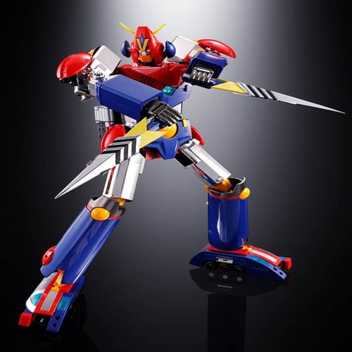Super Electromagnetic Machine Voltes V figurine Diecast Soul of Chogokin GX50-SP Com-Battler V Chogokin 50th Anniversary Ver. 25 cm