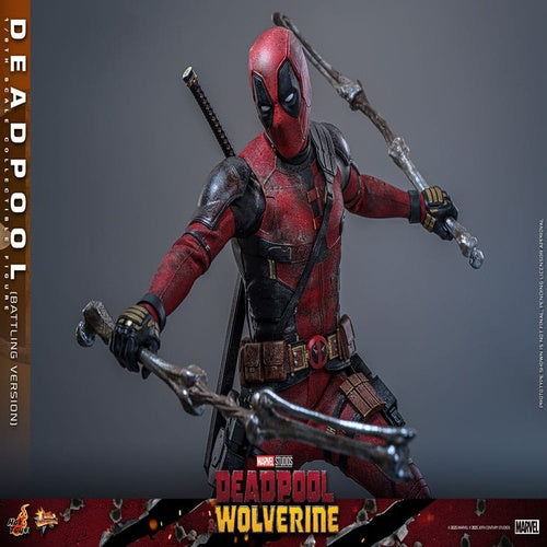 Deadpool & Wolverine Movie Masterpiece Actionfigur 1/6 Deadpool (Battling Version) 31 cm