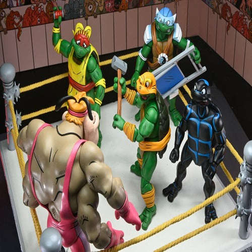 Tortues Ninja (Archie Comics) figurines Pack de 4 Stump Wrestling Turtles 18 cm