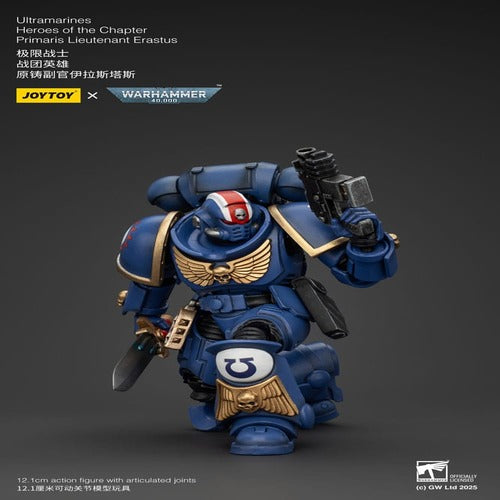 Warhammer 40k figurine 1/18 Ultramarines Heroes of the Chapter Primaris Lieutenant Erastus 20 cm