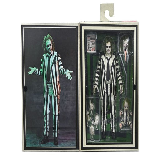 Beetlejuice Beetlejuice figurine 7 Scale Ultimate Striped Suit Beetlejuice 18 cm