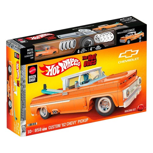 Mattel Brick Shop Hot Wheels Elite Series Bauset 1/16 Custom '62 Chevy Pickup
