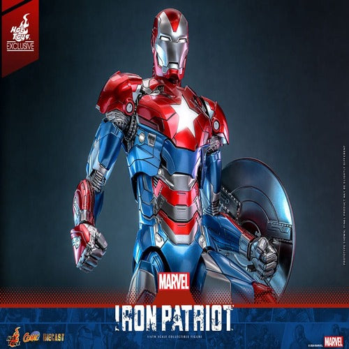 Marvel figurine Comic Masterpiece Diecast 1/6 Iron Patriot Hot Toys Exclusive 32 cm