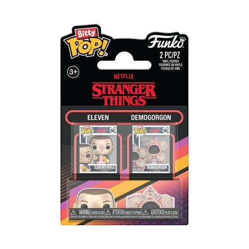 Stranger Things pack 2 figurines Bitty POP! Vinyl Eleven&Demogorgon 2,5 cm
