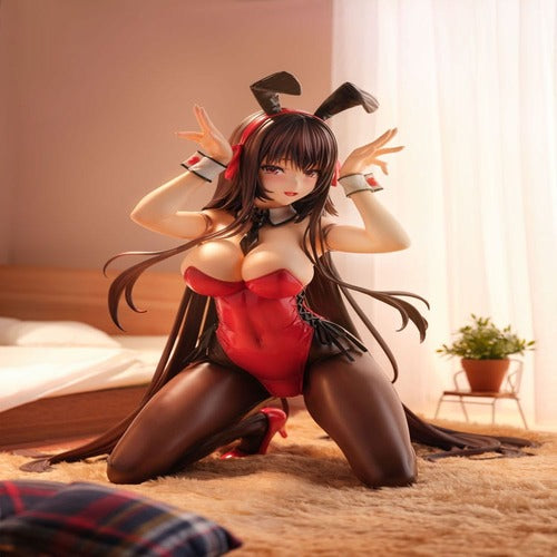 Amakano 2+ statuette PVC 1/4 Yuuhi Kurohime Bunny Suit Ver. 32 cm
