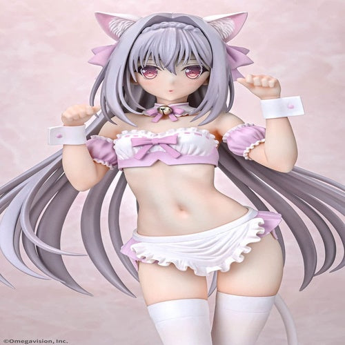 Tsuki ni Yorisou Otome no Sahou statuette PVC 1/6 Luna Sakurakouji Cat Maid Sakura Color Ver. 26 cm