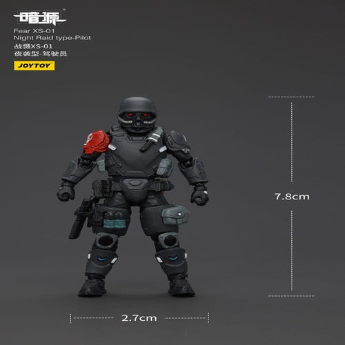Battle For the Stars figurine Fear XS-01 Night Raid type-Pilot 12 cm