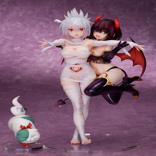 Ayakashi Triangle statuette PVC Matsuri Kazamaki & Suzu Kanade & Shirogane 25 cm