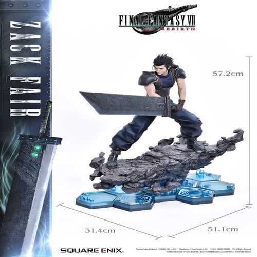 Final Fantasy VII Rebirth statuette 1/4 Zack Fair 57 cm