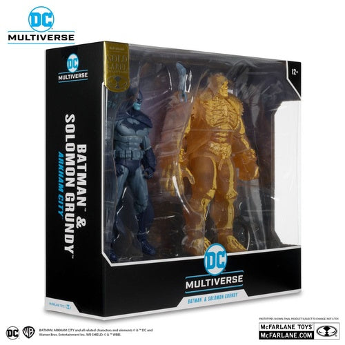 Arham City DC Multiverse Actionfiguren 2er-Pack Batman & Solomon Grundy (Gold Label) 18 cm