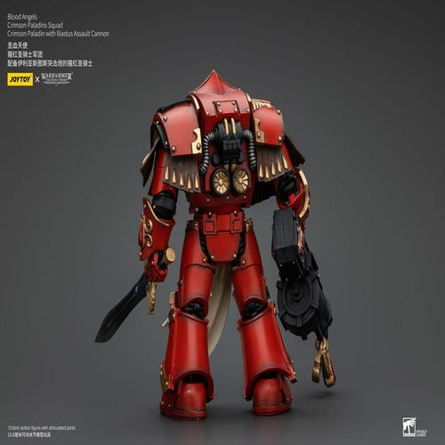 Warhammer The Horus Heresy figurine 1/18 Blood Angels Crimson Paladins Squad Crimson Paladin with Iliastus Assault Cannon 14 cm