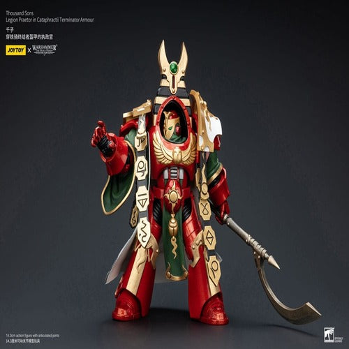 Warhammer The Horus Heresy figurine 1/18 Thousand sons Legion Praetor in Cataphractii Terminator Armour 12 cm