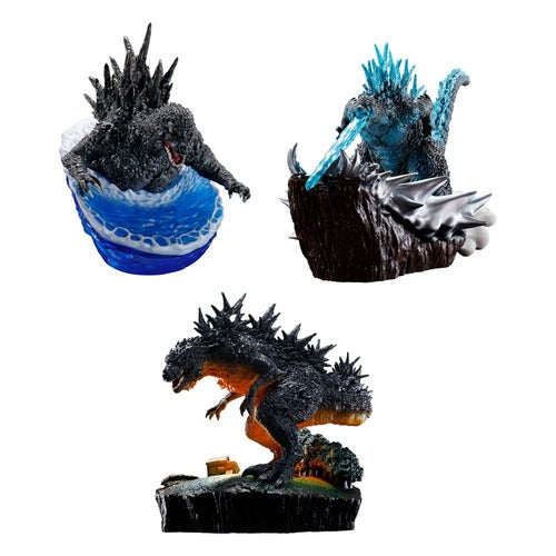 Godzilla Petitrama EX Series pack 3 trading figures From Zero To Minus One Set 9 cm
