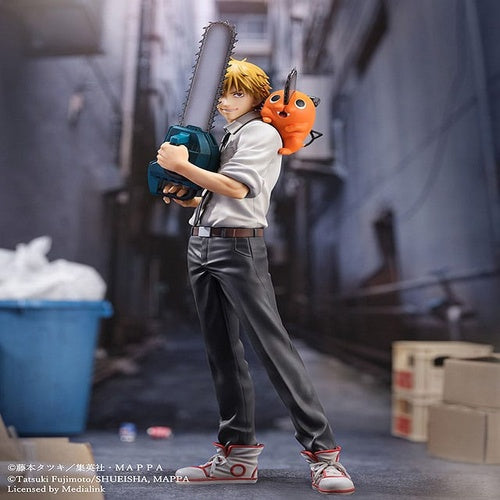 Chainsaw Man statuette S-Fire PVC 1/7 Denji & Pochita 24 cm