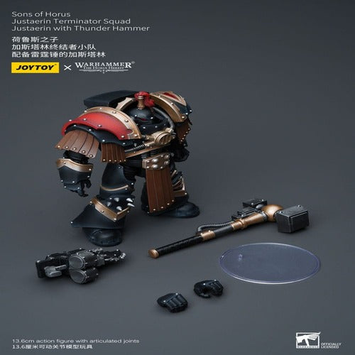 Warhammer The Horus Heresy figurine 1/18 Sons of Horus Justaerin Terminator Squad Justaerin with Thunder Hammer 12 cm