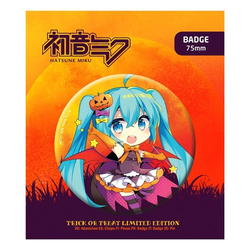Hatsune Miku Ansteck-Button Halloween Limited Edition Hatsune Miku