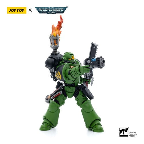 Warhammer 40k figurine 1/18 Salamanders Intercessors Sergeant Tsek'gan 12 cm