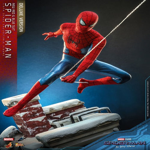 Spider-Man: No Way Home figurine Movie Masterpiece 1/6 Spider-Man (New Red and Blue Suit) (Deluxe Version) 28 cm