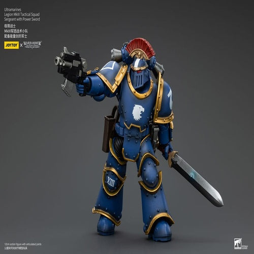 Warhammer The Horus Heresy Actionfigur 1/18 Ultramarines Legion MKIII Tactical Squad Sergeant with Power Sword 12 cm