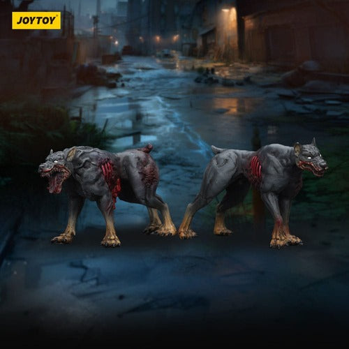 Zombie pack 2 figurines Dark Source Police Dogs 8 cm