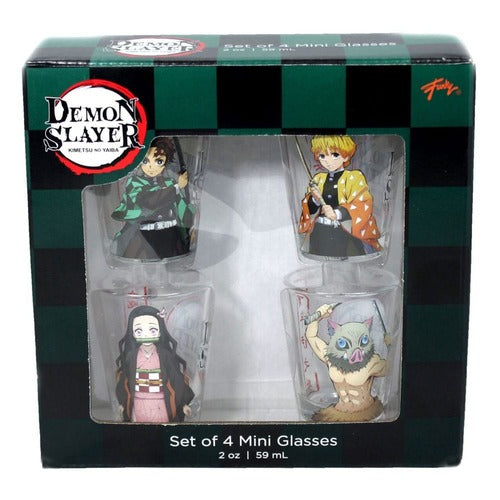 Demon Slayer pack 4 verres à shot Groupe 59 ml