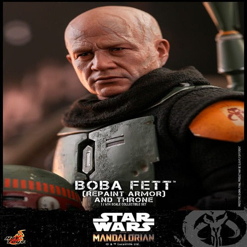 Star Wars: The Mandalorian figurine 1/6 Boba Fett Repaint Armor and Throne Special Edition 30 cm