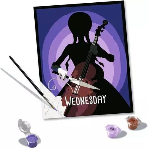 Wednesday set de peinture par numéros CreArt Wednesday 18 x 24 cm