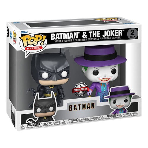 Batman (1989) POP! Heroes Vinyl Figuren 2er-Pack Batman & The Joker 9 cm
