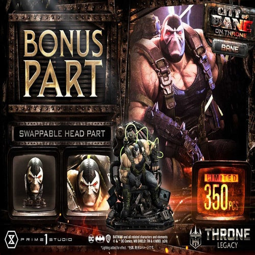 DC Comics Throne Legacy Collection Statue 1/4 Batman Bane on Throne Deluxe Bonus Version 61 cm