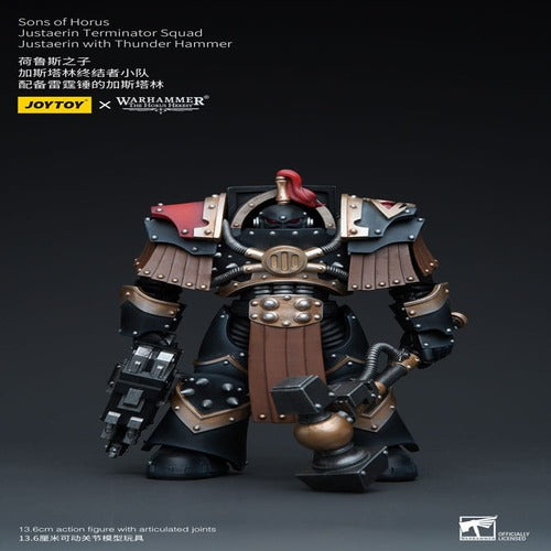 Warhammer The Horus Heresy figurine 1/18 Sons of Horus Justaerin Terminator Squad Justaerin with Thunder Hammer 12 cm