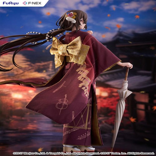 Azur Lane F:Nex statuette PVC 1/4 Mikasa blue flower komachi Ver. Japanese Doll 43 cm