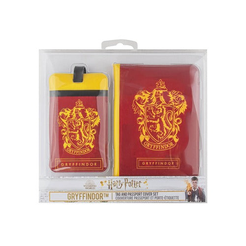 Harry Potter Kofferanhänger & Reisepass-Halter Set Gryffindor