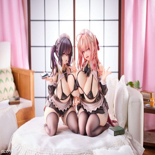 Original Character pack 2 statuettes PVC 1/5 Koho Miya & Otsuhane Fuwari illustration by Ninoude 18 cm