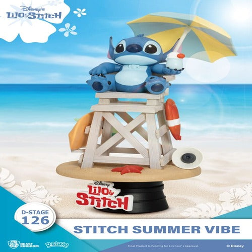 Disney diorama PVC D-Stage Stitch Summer Vibe 16 cm