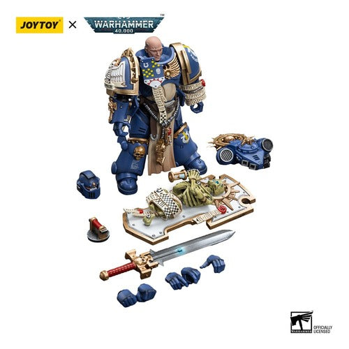 Warhammer 40k figurine 1/18 Ultramarines Primaris Captain with Relic Shield and Power Sword 12 cm