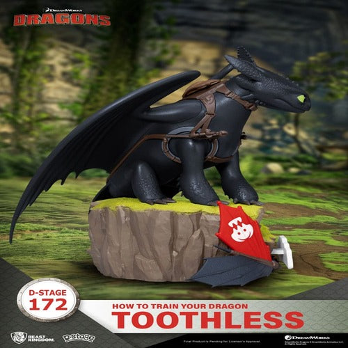 Dragons D-Stage PVC Diorama statuette toothless 14 cm