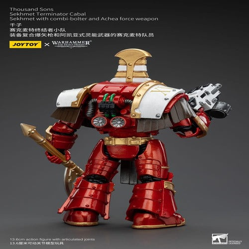 Warhammer The Horus Heresy figurine 1/18 Thousand Sons Sekhmet Terminator Cabal Sekhmet with Combi-Bolter and Achea Force Weapon 14 cm